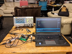 Some debugging with an oscilloscope