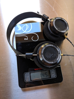 Weight of the Grado MS1i for comparison